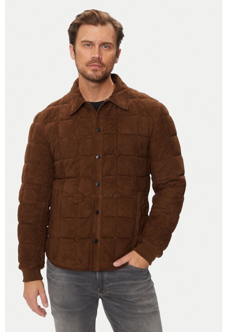 Geaca barbati -  303959524 - Piele intoarsa - Maro - Maro