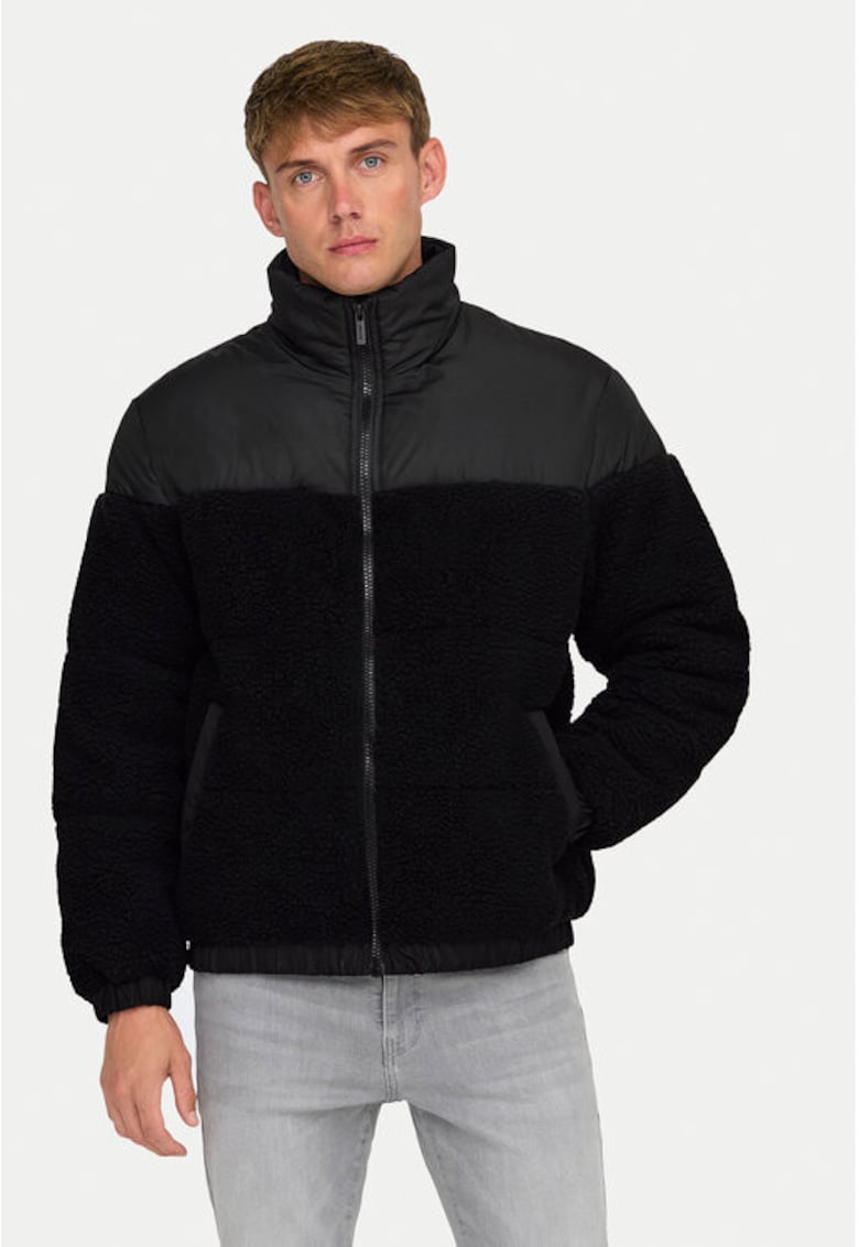 Geaca barbati -  304684685 - Poliester - Negru - Negru