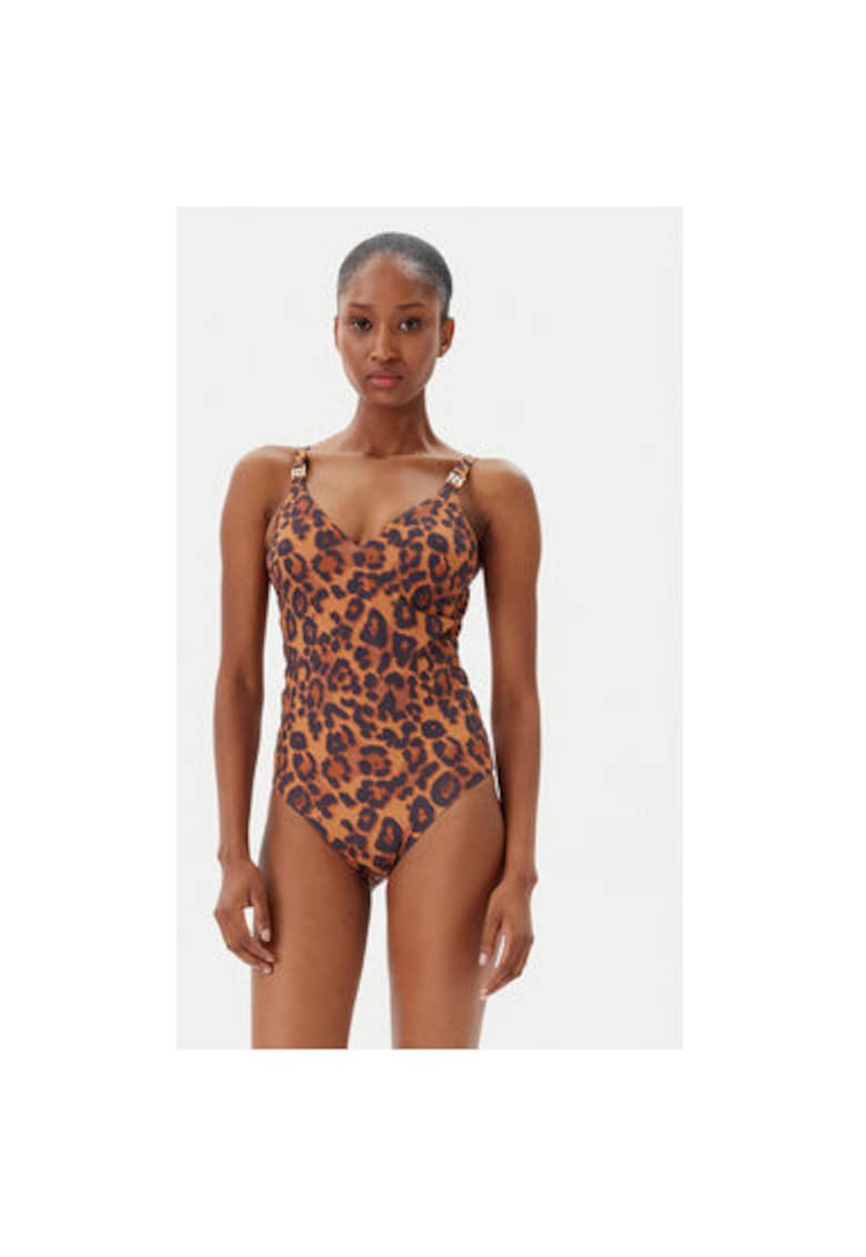 Costum de baie dama  C17UUF A12 - Poliamida/Elastan - Maro - Maro