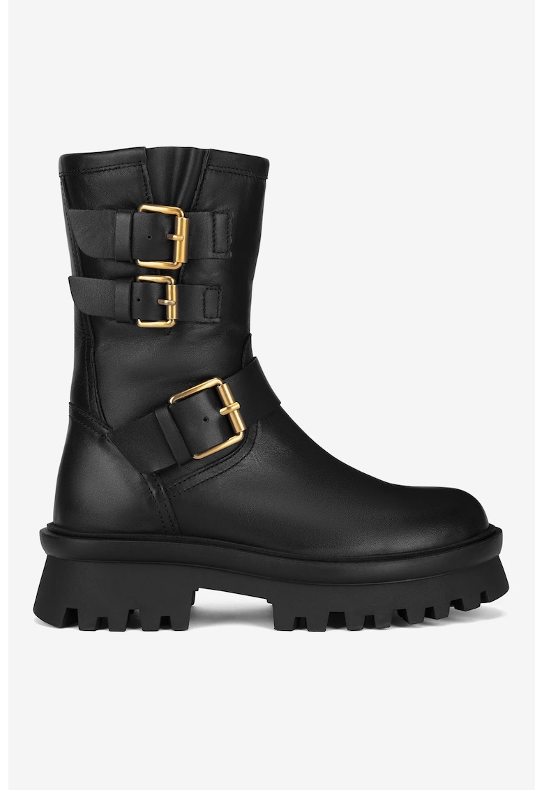 Ghete dama  5905588787174 - Piele naturala - Negru - Negru
