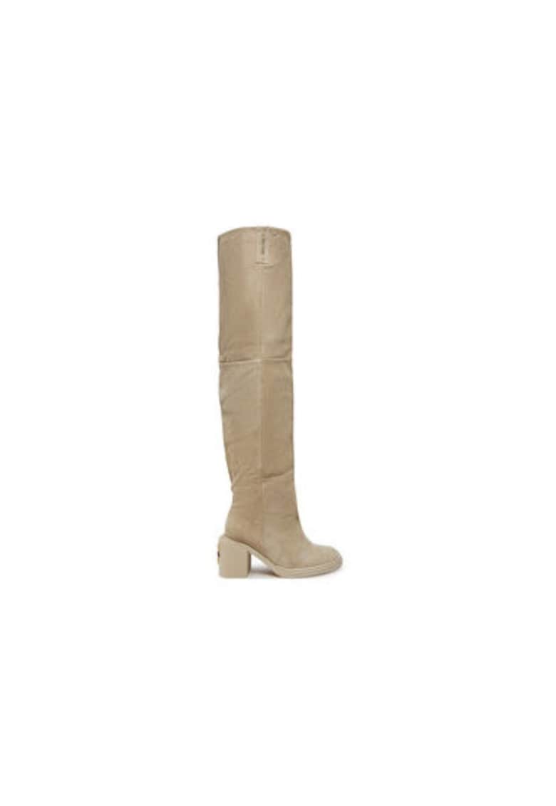 Ghete dama  NATURE - Piele naturala - Bej - Bej