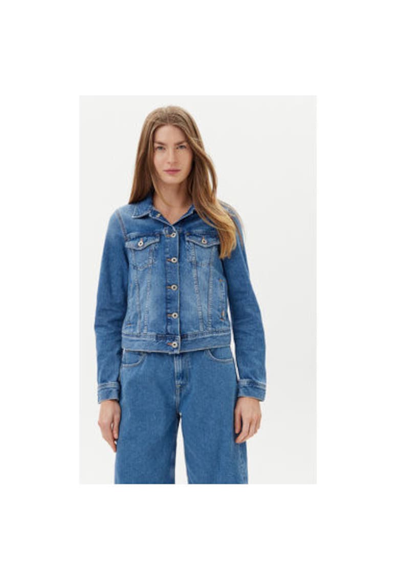 Jacheta de blugi dama  PL402430IA5 - Bumbac - Albastru - Albastru