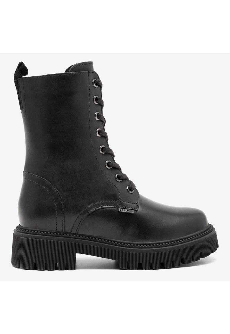Ghete fete  5905588041733 - Piele naturala - Negru - Negru