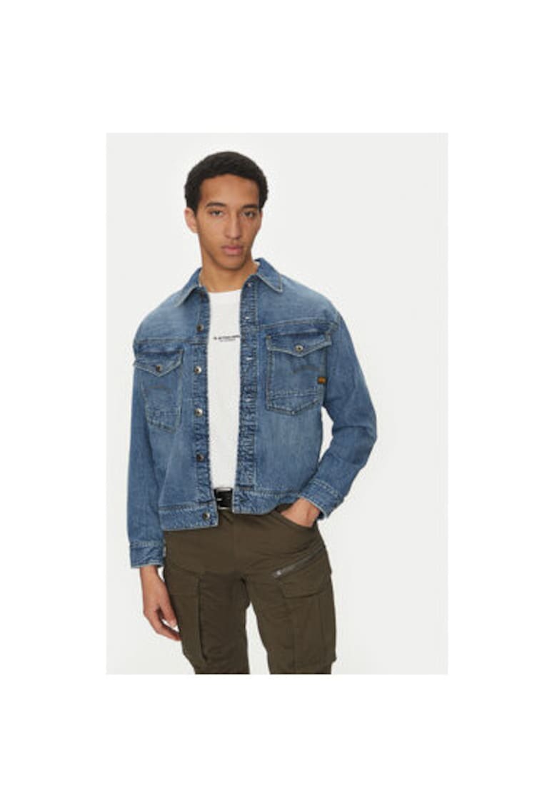 Jacheta de blugi barbati G Star Raw - D23593-D536 - Bumbac - Albastru - Albastru