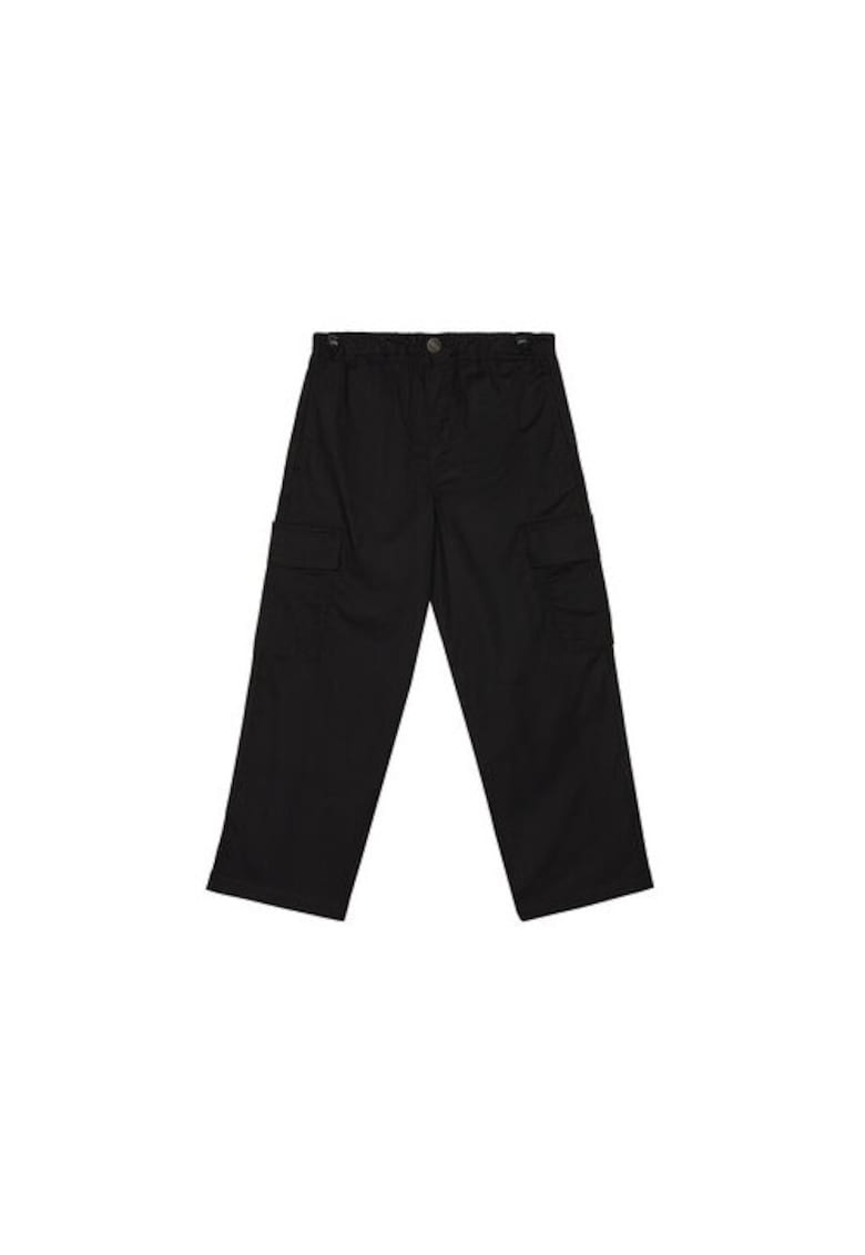 Pantaloni baieti  4L2VCF04I - Bumbac - Negru - Negru