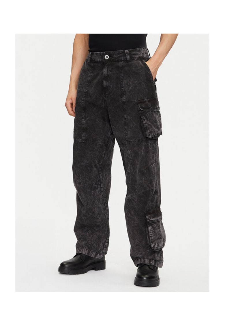 Pantaloni barbati  156212 - Bumbac - Negru - Negru