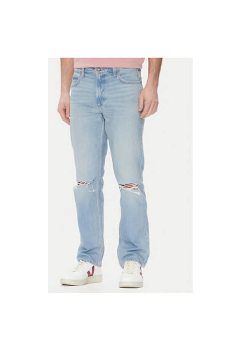 Pantaloni barbati  112363966 - Bumbac - Albastru - Albastru