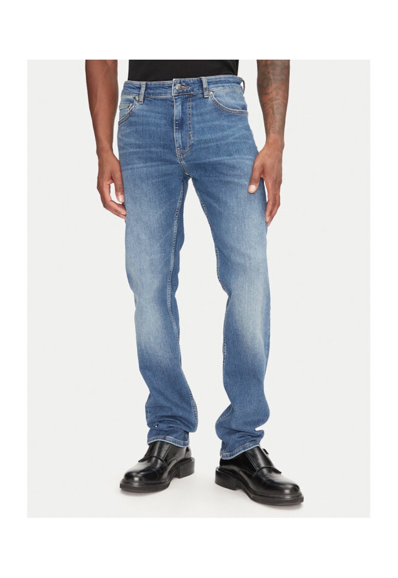 Pantaloni barbati  78OAB5S0 CDWFM - Bumbac - Bleumarin - Bleumarin