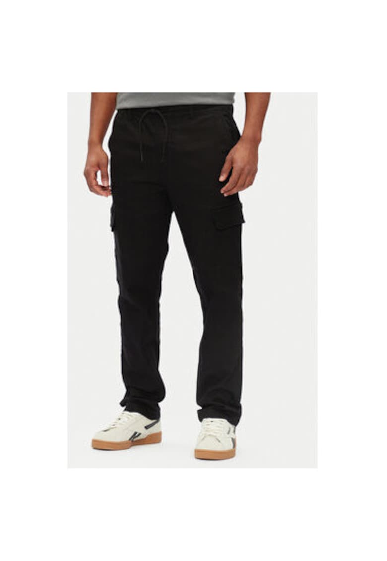 Pantaloni barbati  PM211725 - Bumbac/Poliester - Negru - Negru