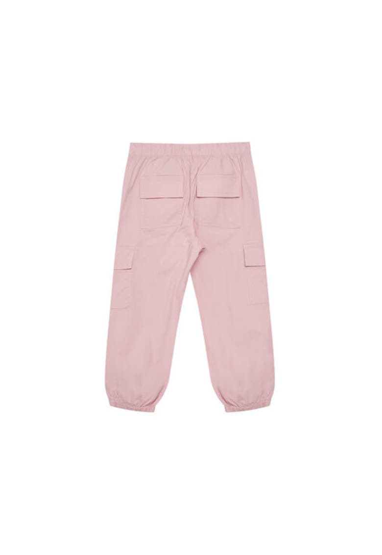 Pantaloni bumbac roz pentru fete - Roz