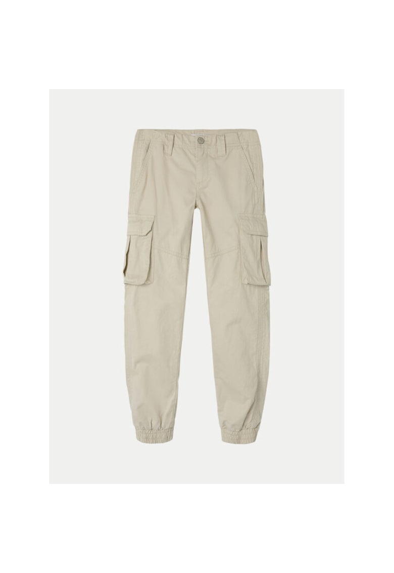 Pantaloni fete -  304718441 - Bumbac - Gri - Gri