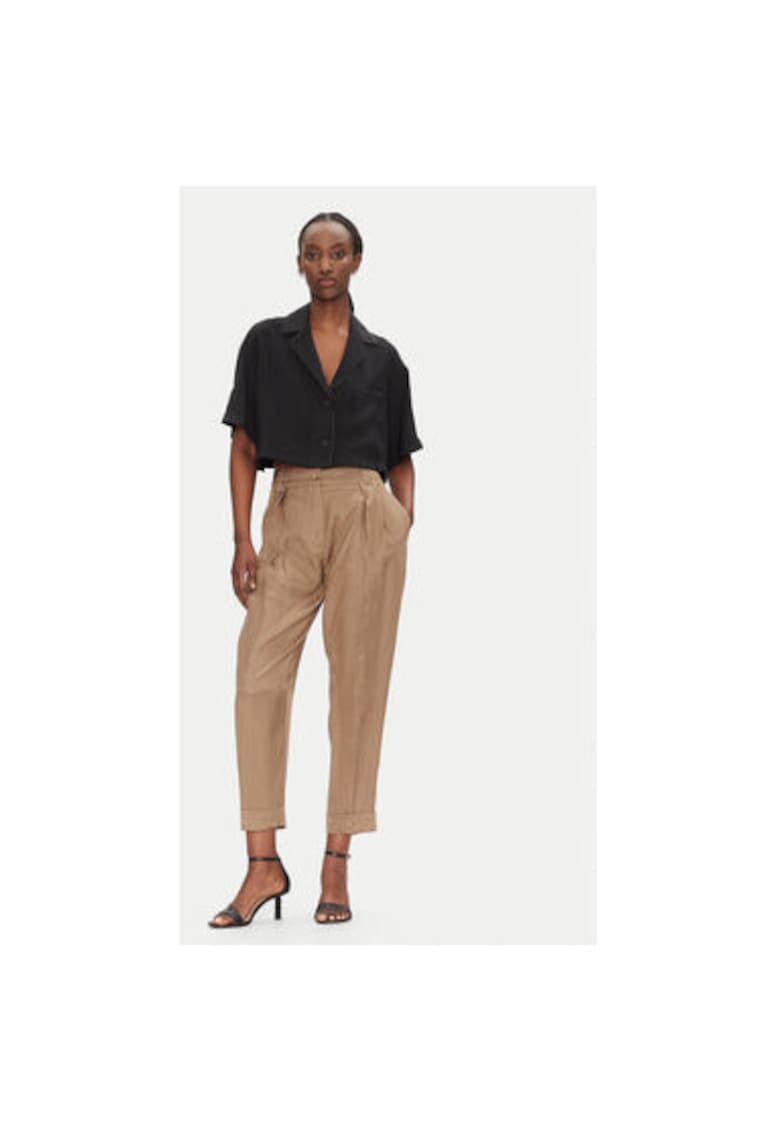Pantaloni dama  53-5025 - Lyocell - Maro - Maro
