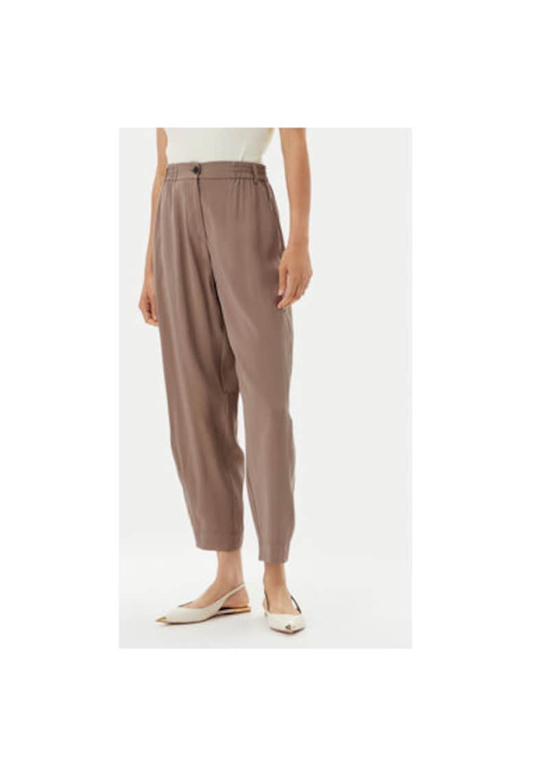 Pantaloni dama  53-5112 - Rayon/Poliester - Bej - Bej
