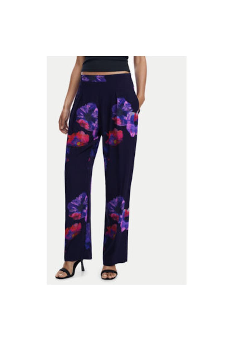 Pantaloni dama  25SWPWX5 - Viscoza - Negru - Negru