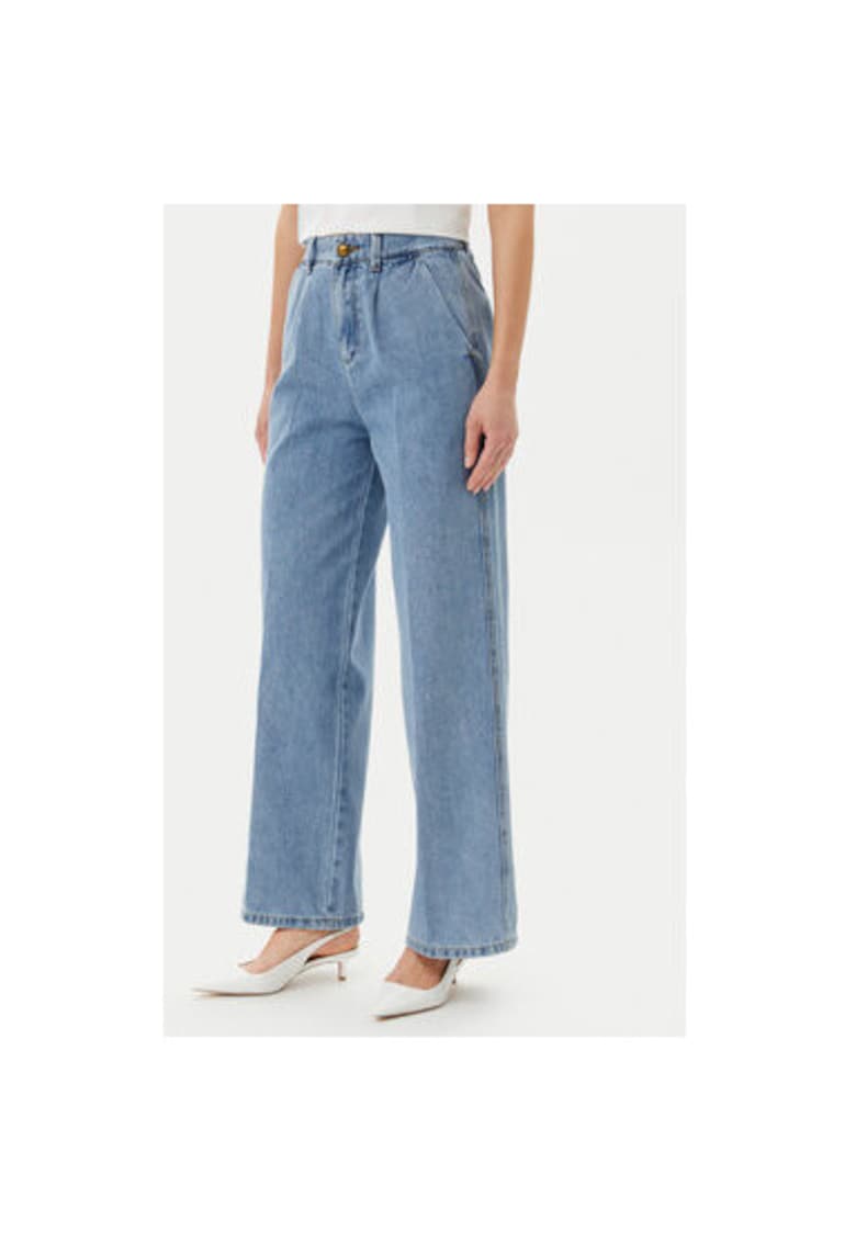 Pantaloni dama  ADDE002323 - Bumbac - Albastru - Albastru