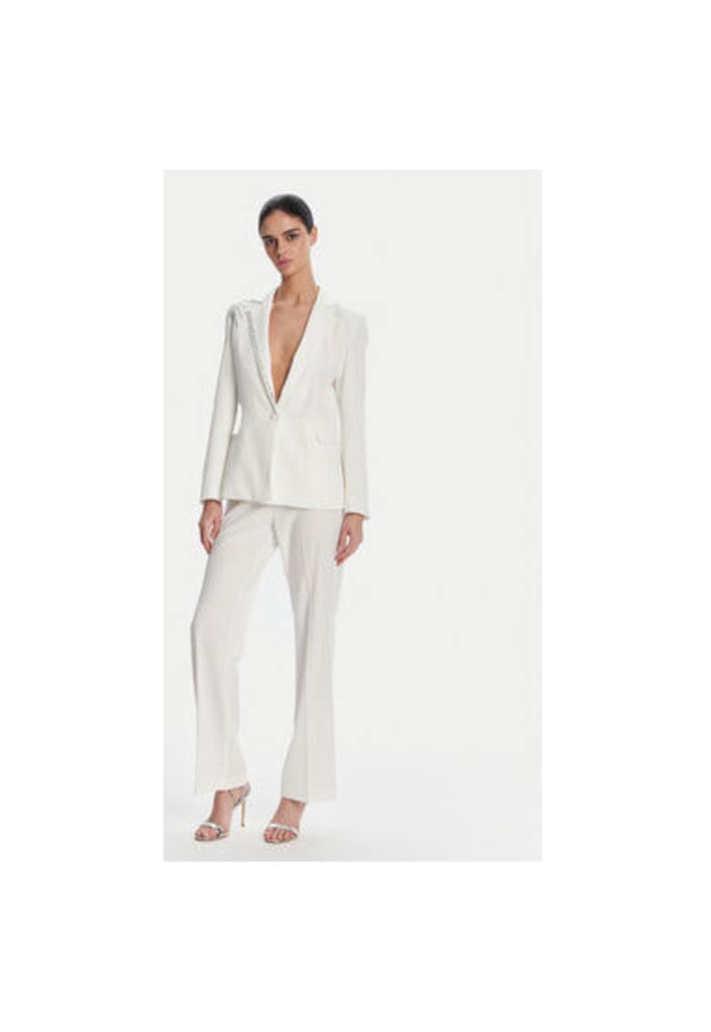 Pantaloni dama  ACPA000803 - Poliester/Elastan - Alb - Alb