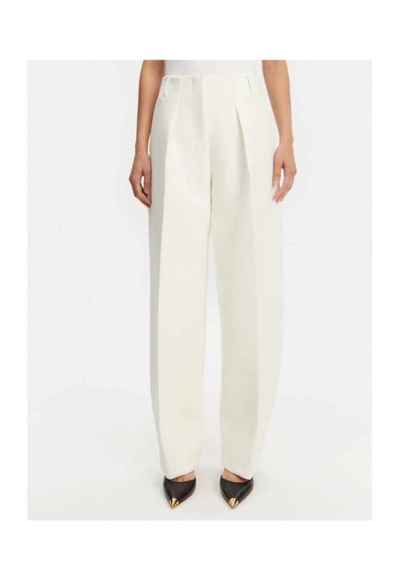 Pantaloni dama  24E241PA0791718 - Poliester/Viscoza - Alb - Alb