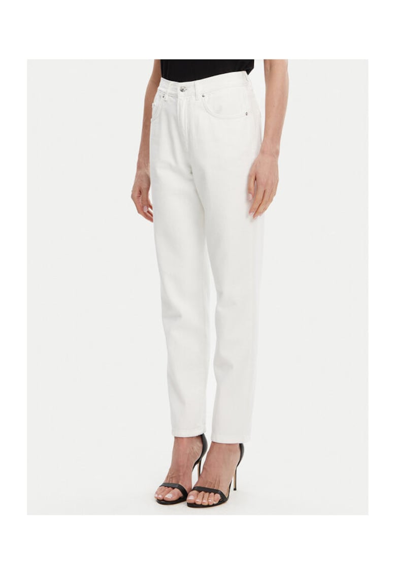 Pantaloni dama  53-8024 - Bumbac - Alb - Alb
