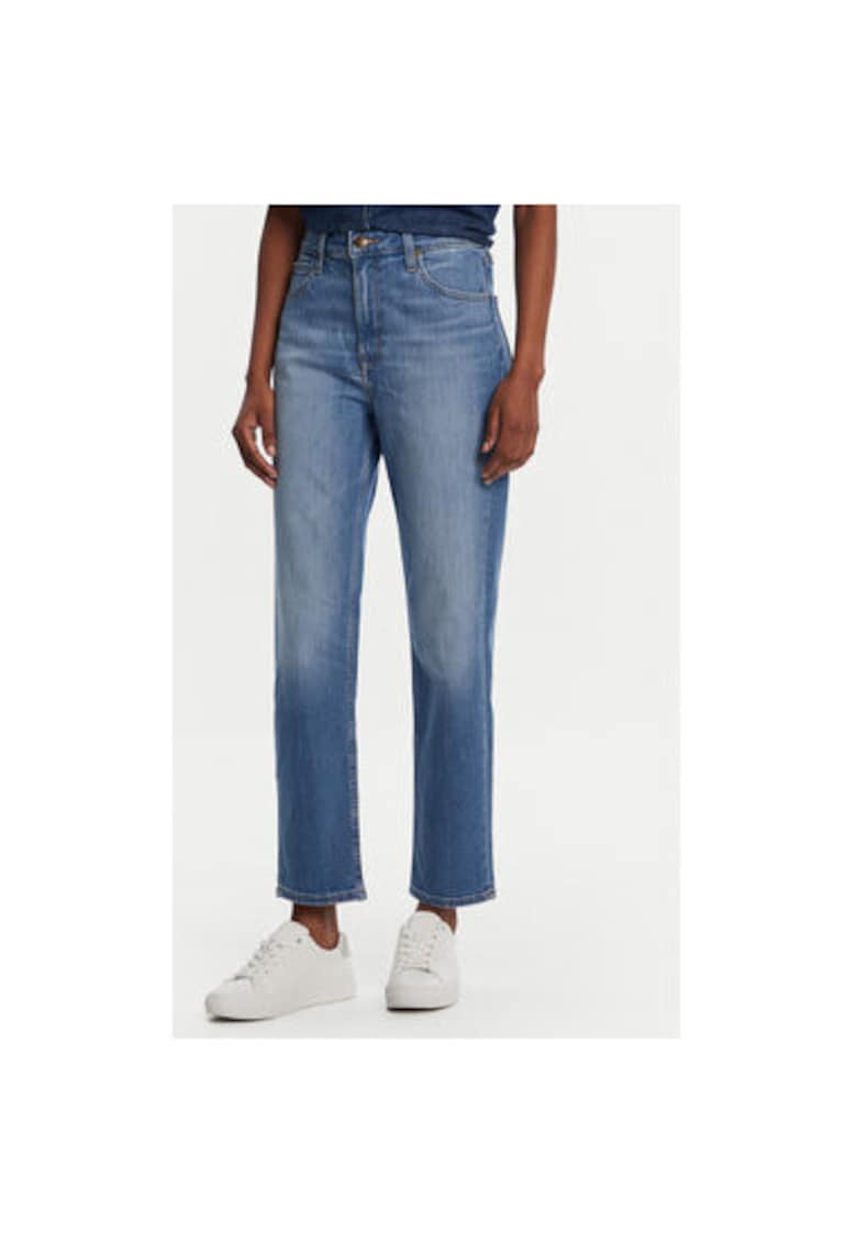 Pantaloni dama  112355263 - Bumbac/Lyocell - Albastru - Albastru
