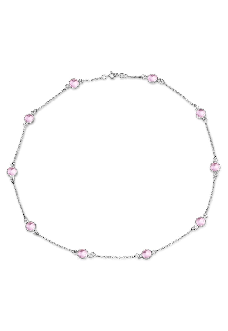 Oferte la Colier de argint decorat cu zirconia Lavande - Argintiu