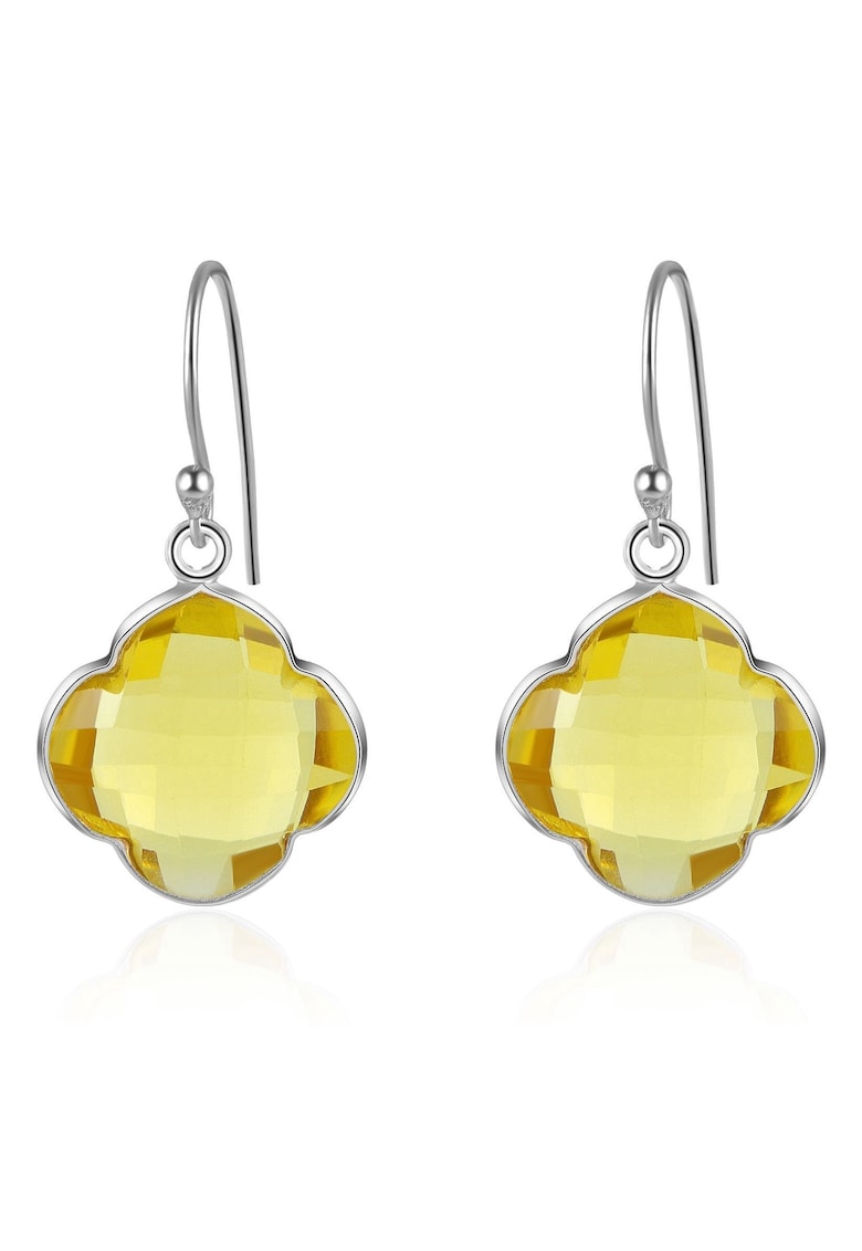 Oferte la Cercei de argint veritabil cu topaz Capucine - Argintiu