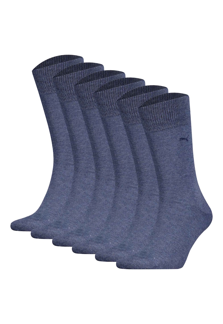 Set de 6 perechi de sosete lungi - Albastru