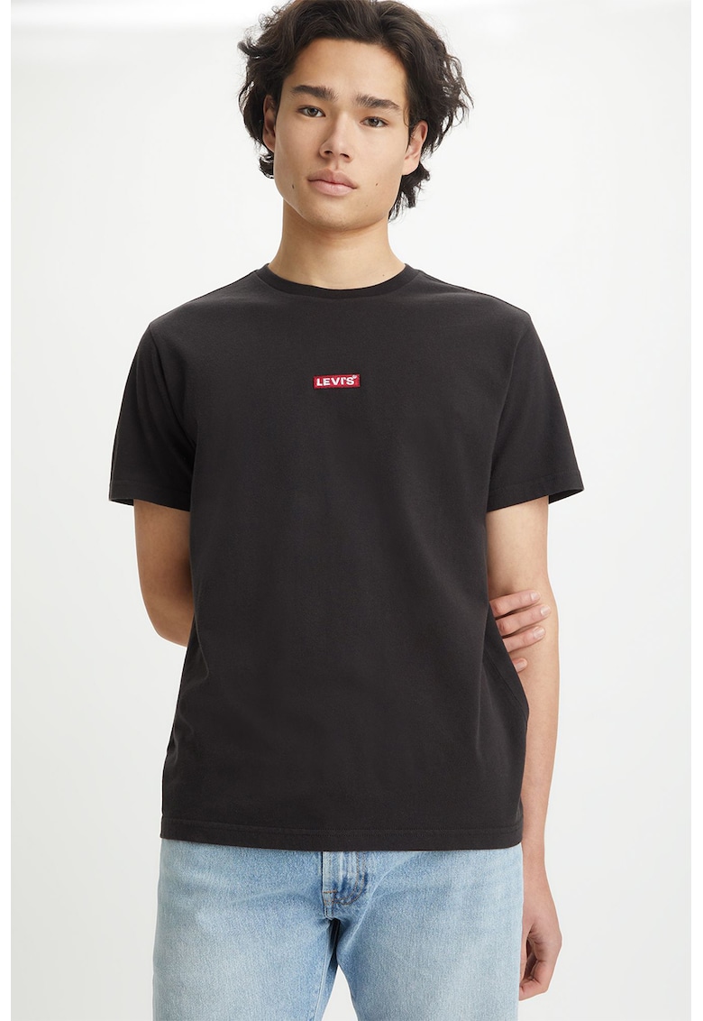 Tricou lejer de bumbac - Negru stins