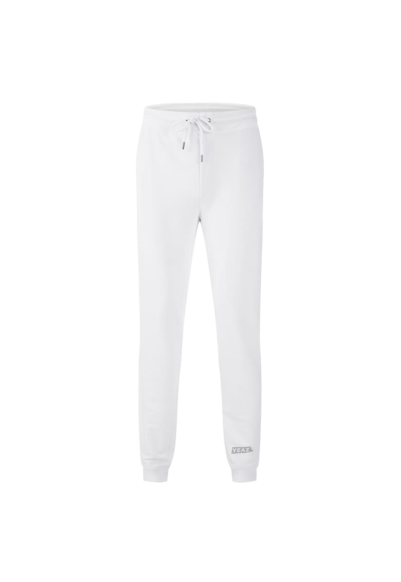Oferte la Pantaloni cu snur de ajustare pentru fitness Chalex - Alb