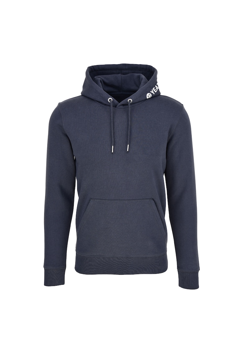 Oferte la Hanorac unisex din amestec de bumbac organic cu buzunar kangaroo Cushy 29529 - Albastru inchis