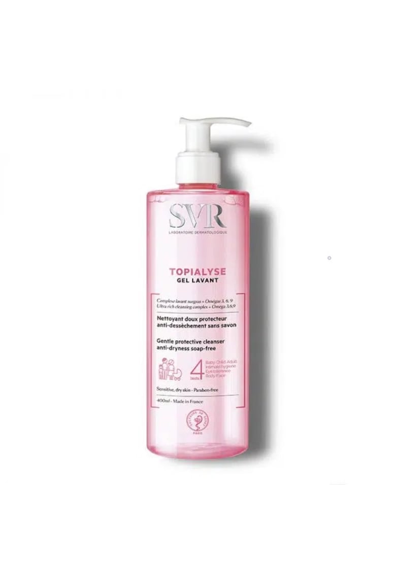 Gel de dus  Topialyse pentru piele sensibila si uscata - 400 ml