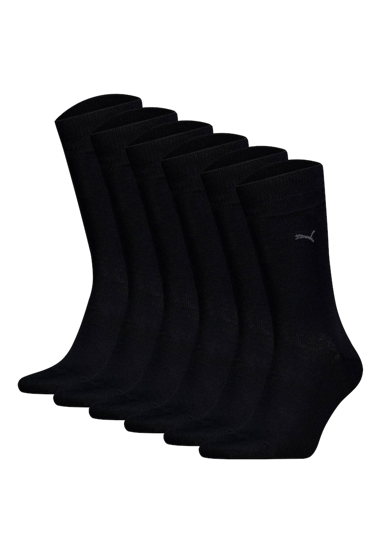 Set de 6 perechi de sosete lungi - Negru