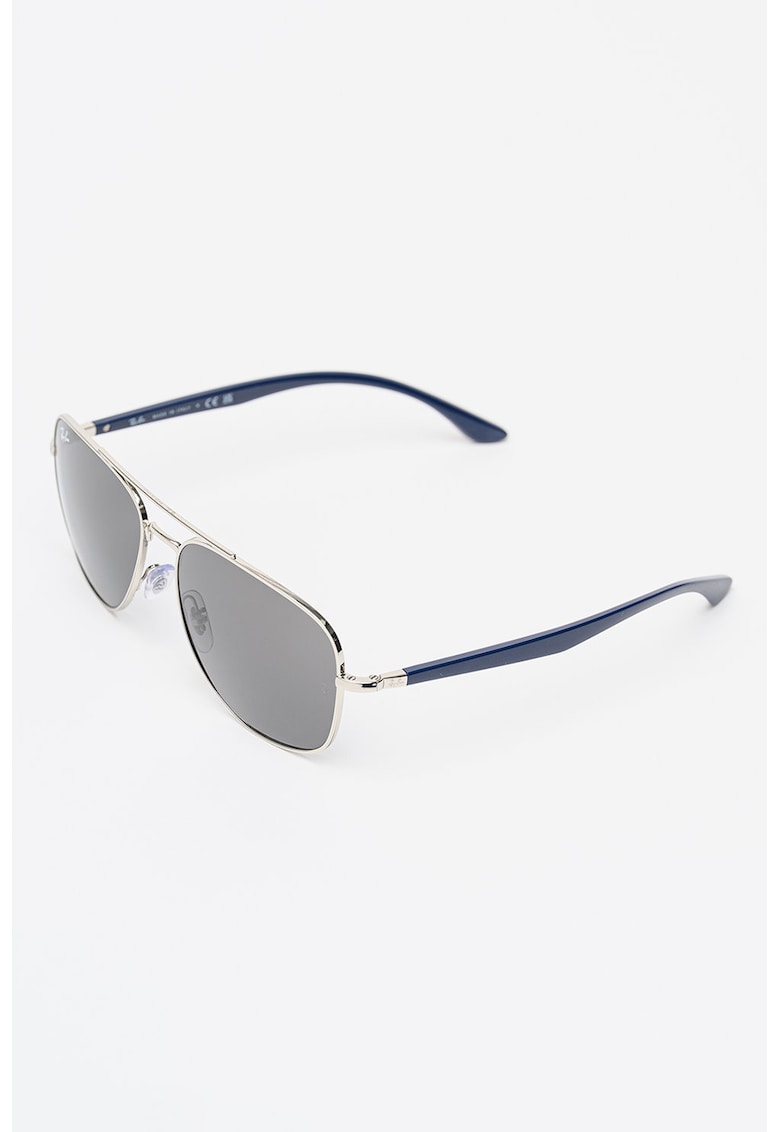 Ochelari de soare aviator unisex cu lentile uni - Albastru