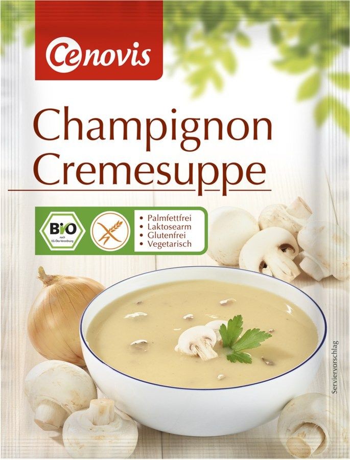 Supa crema bio de ciuperci Champignon, 60g cenovis