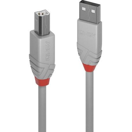 Cablu USB 2.0 - USB-B 2m Gri