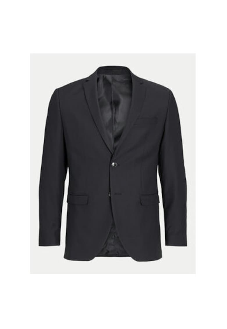 Sacou barbati - Jack and Jones - 304396458 - Poliester reciclat/Lana - Negru - Negru