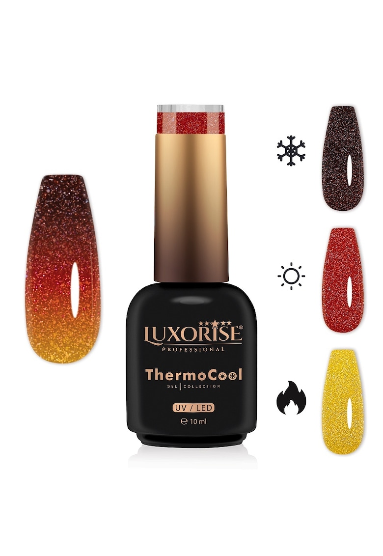 Oja Semipermanenta Termica 3 Culori  ThermoCool - Sunset Sage 10ml