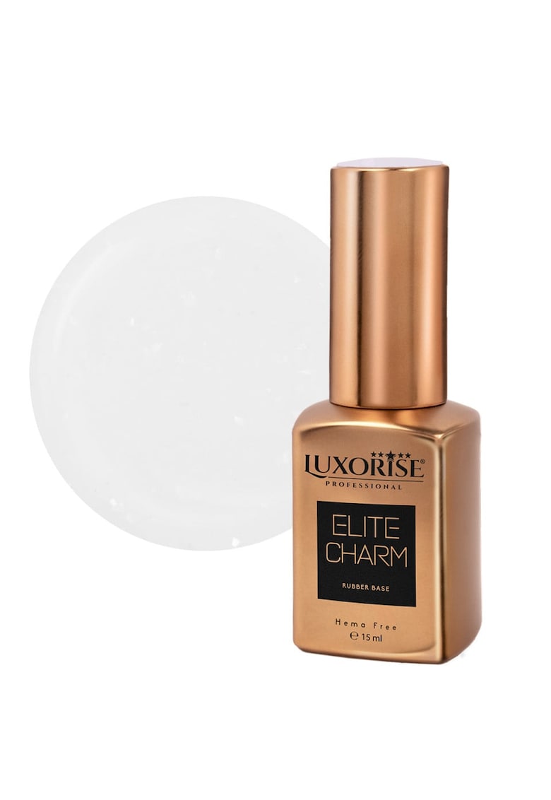 Rubber Base Hema Free  ELITE CHARM - Silver Sparkle 15ml