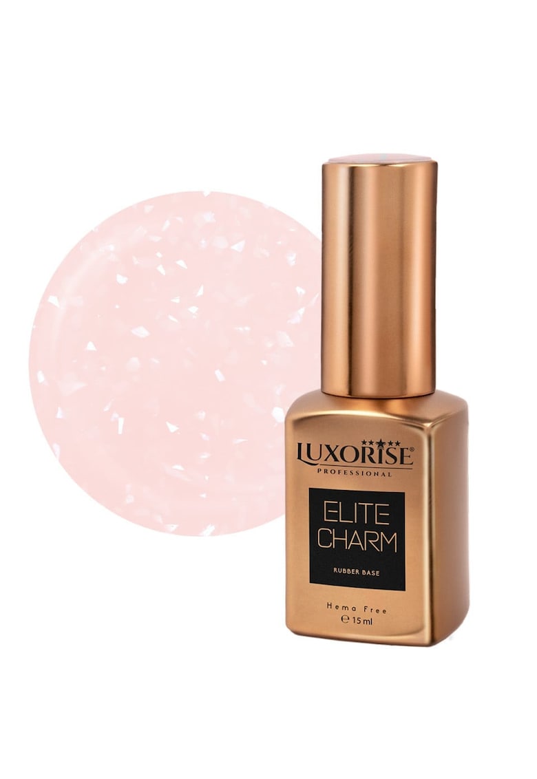 Rubber Base Hema Free  ELITE CHARM - Salmon Sparkle 15ml