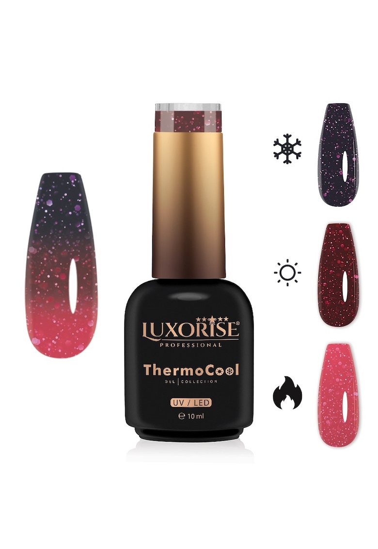 Oja Semipermanenta Termica 3 Culori  ThermoCool - Shine Bright 10ml