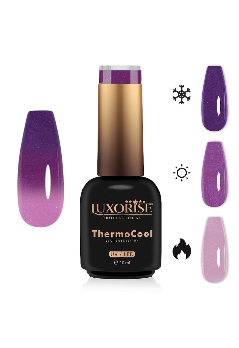 Oja Semipermanenta Termica 3 Culori  ThermoCool - Moody Princess 10ml