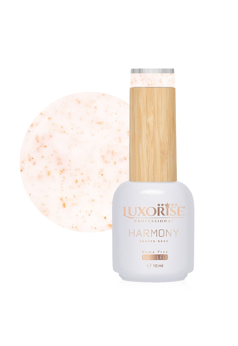 Rubber Base Hema Free  Harmony - Gold Sparkle 10ml
