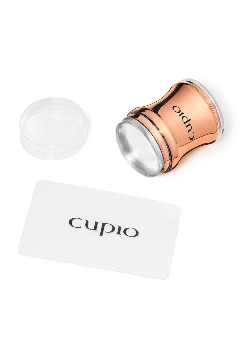 Stampila de unghii -  transparent - set cu racleta