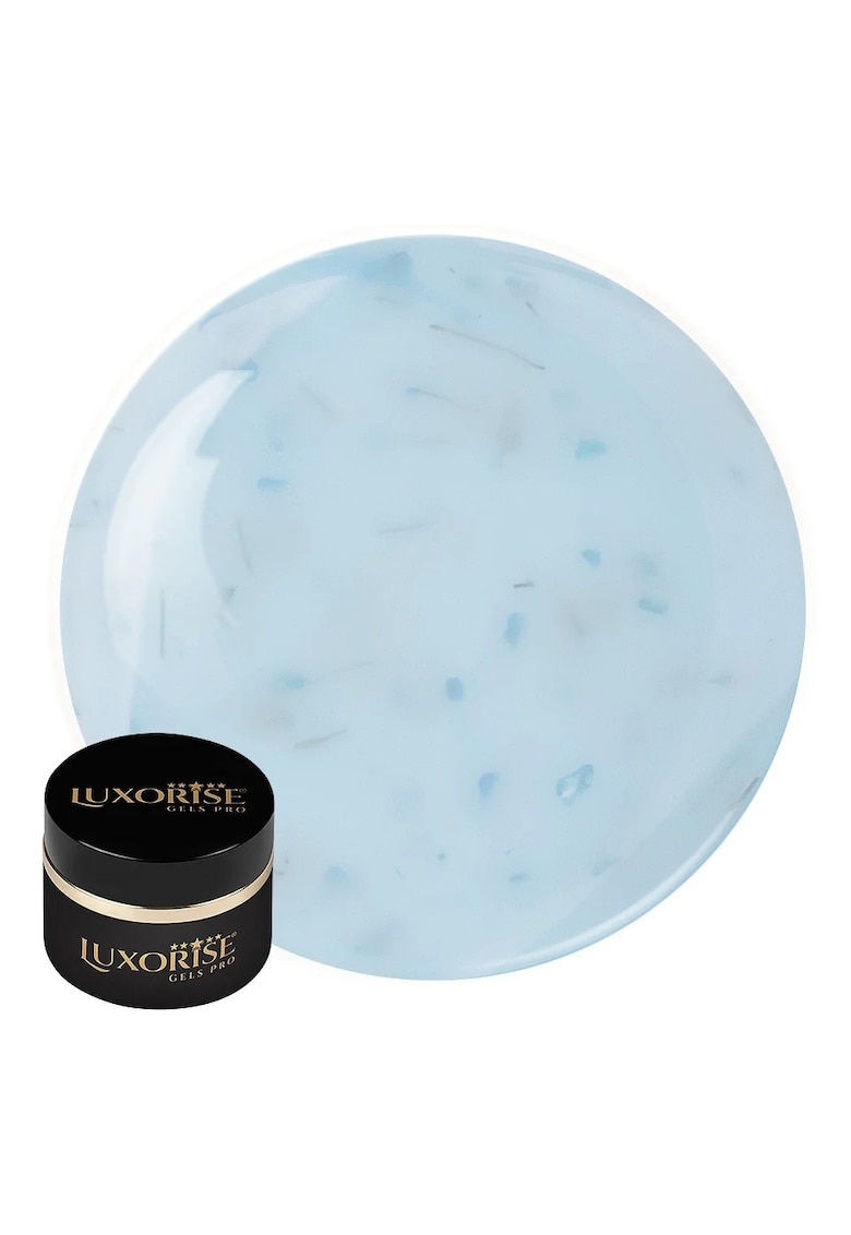 Gel UV Constructie Unghii RevoFlex Silk Petal  15ml - Aqua Sprinkle