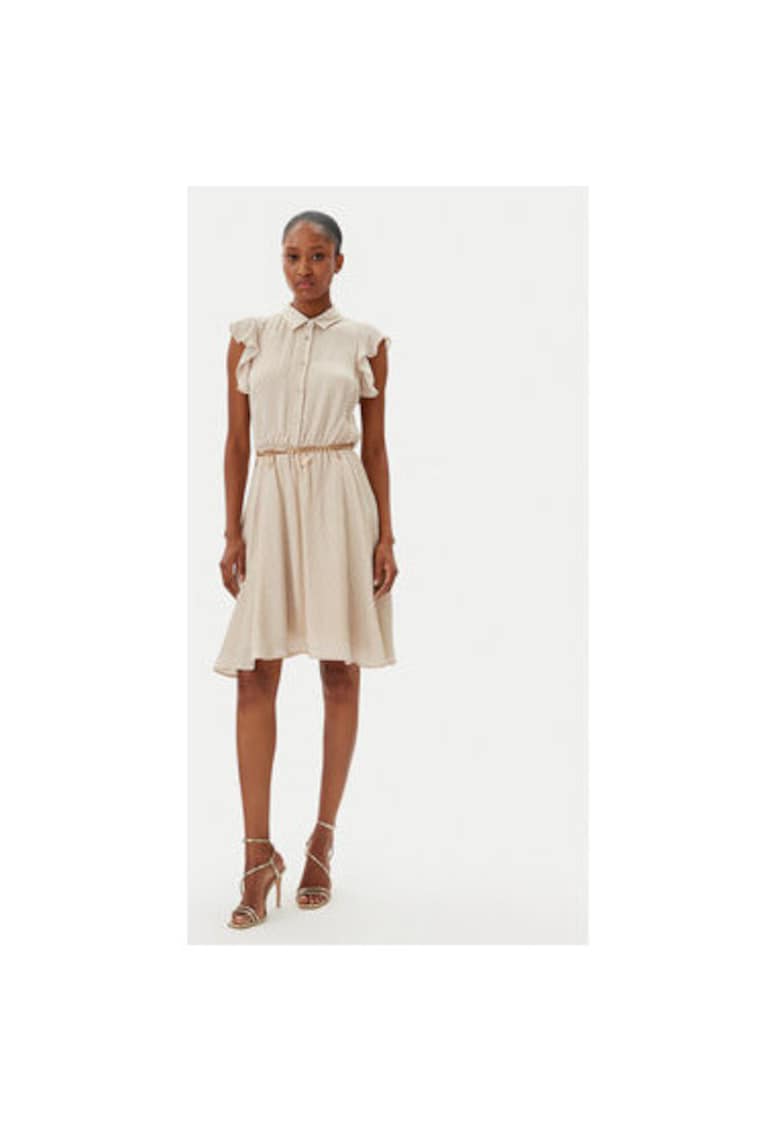 Rochie dama  FR25SD1011W774J7 - Viscoza - Bej - Bej