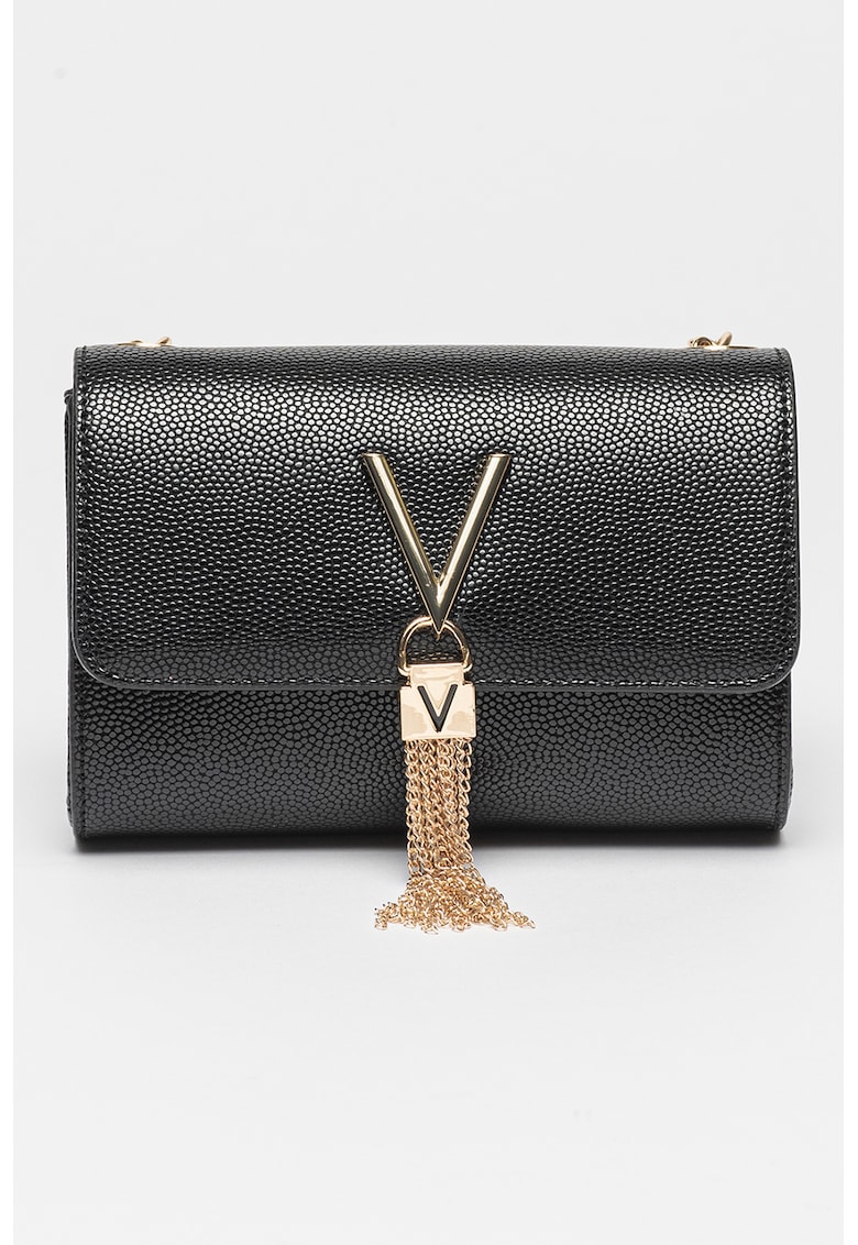 Geanta crossbody cu bareta din lant Divina - Auriu/Negru