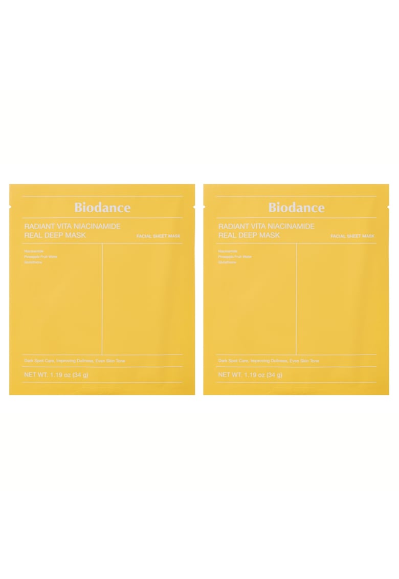 Masca de fata  Radiant Vita Niacinamide - set 2 x 34 g - iluminatoare - pentru ten normal
