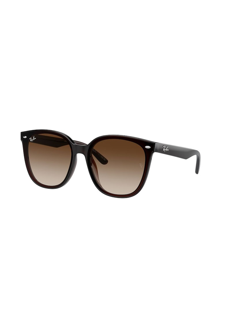 Ochelari de soare patrati unisex - Negru stins