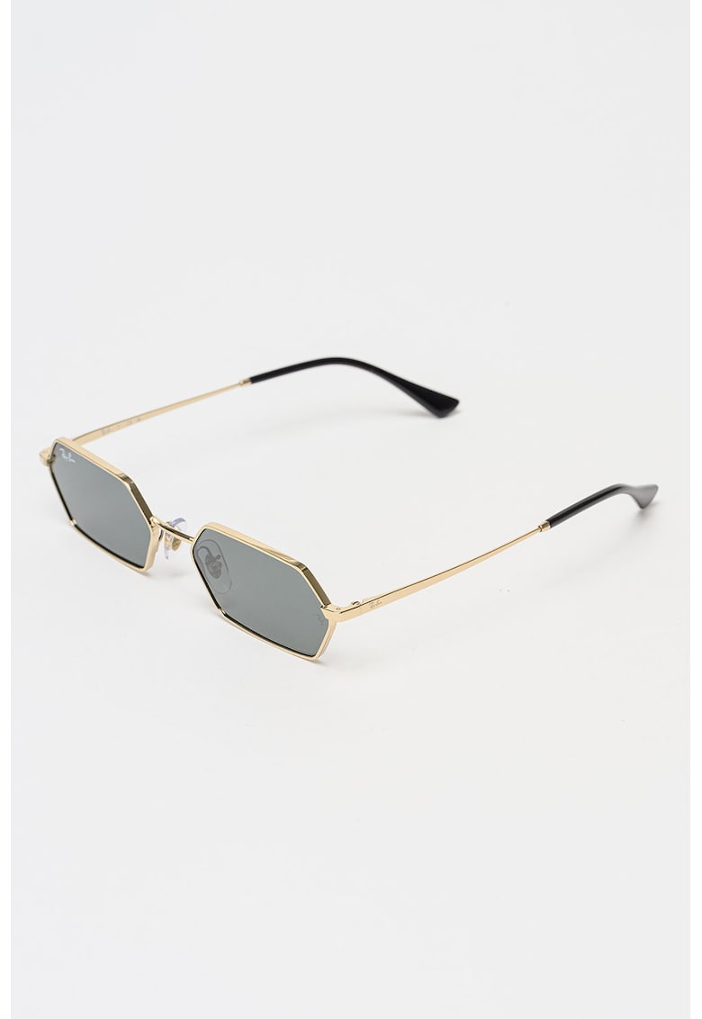 Ochelari de soare hexagonali unisex - Auriu/Negru