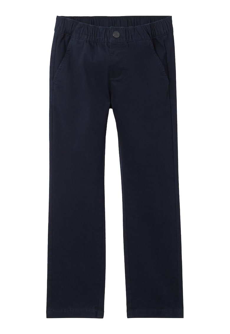Pantaloni chino cu talie elastica - Albastru ultramarin