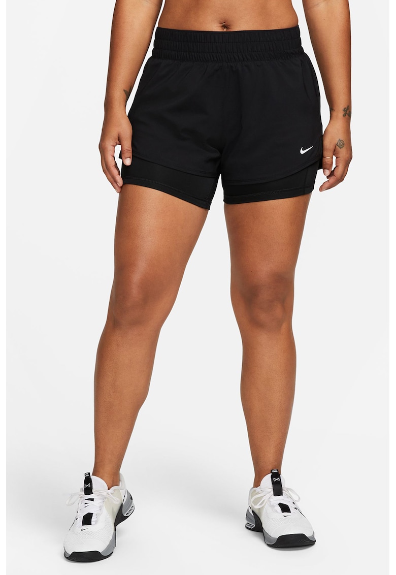Pantaloni scurti pentru fitness cu tehnologie Dri Fit One - Negru